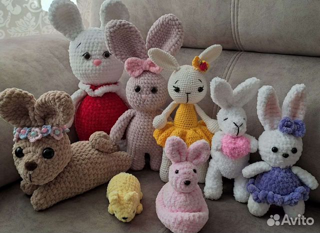 Мягкие игрушки ручной работы, амигуруми