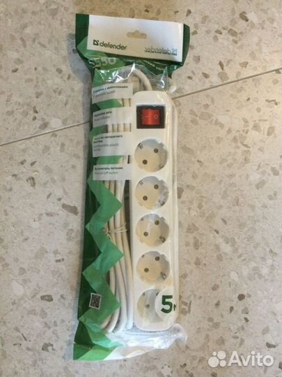 Сетевой фильтр Defender S550