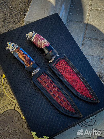Нож из дамасской стали
