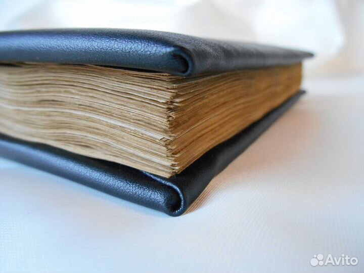 Кожаный блокнот a6, чёрный личный дневник