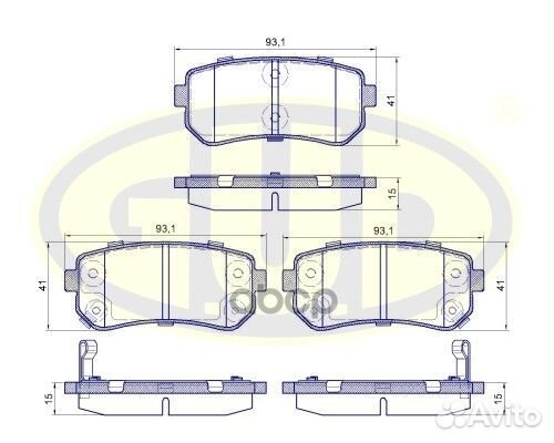 Колодки тормозные GBP120902 G.U.D