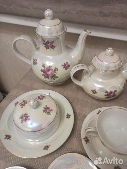 Сервиз чайный роза гдр