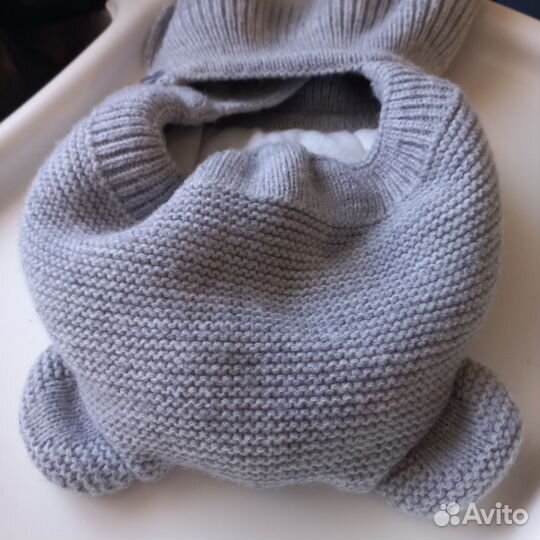 Шапка-шлем детская зимняя 44 46 размера