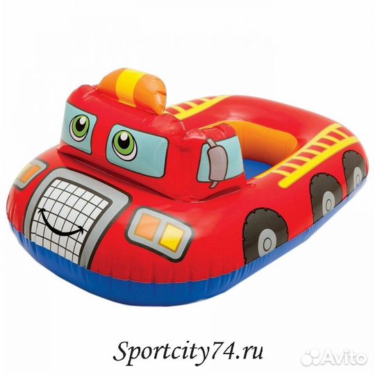 Круг надувной детский с трусами Intex Транспорт 59