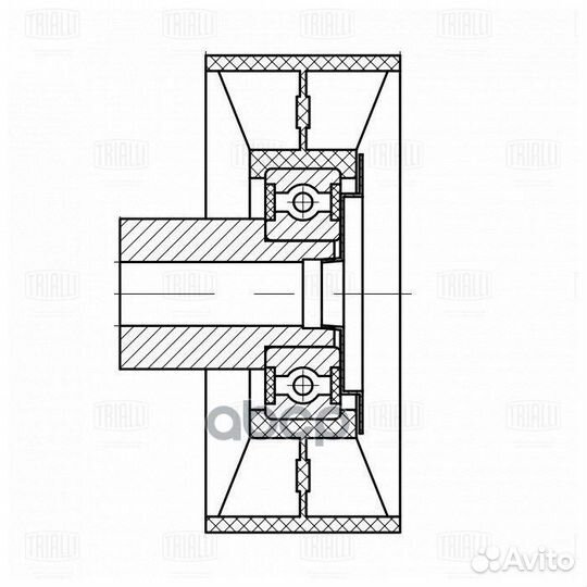 Ролик привод. ремня Ford Transit (06) 2.4d (то