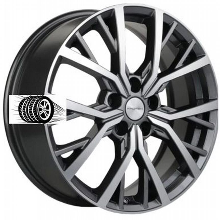 Литые диски Khomen Wheels 7×R18 5×114.3