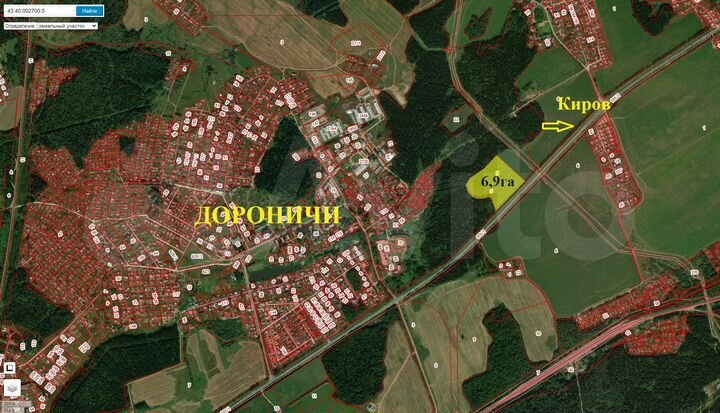 Участок 6,9 га (ИЖС)