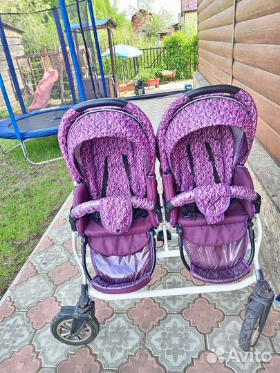 Коляска для двойни 2 в 1