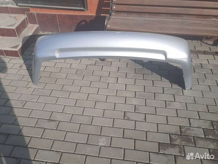 Бампер задний Акцент светл.серебро