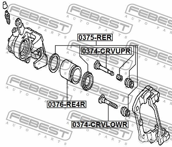 Поршень суппорта тормозного заднего
