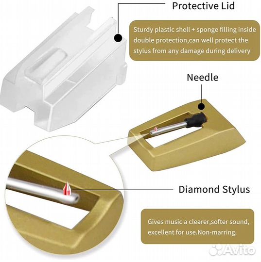 Картридж улучшенный с алмазной иглой