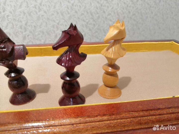 Шахматы резнве ручная работа большая доска