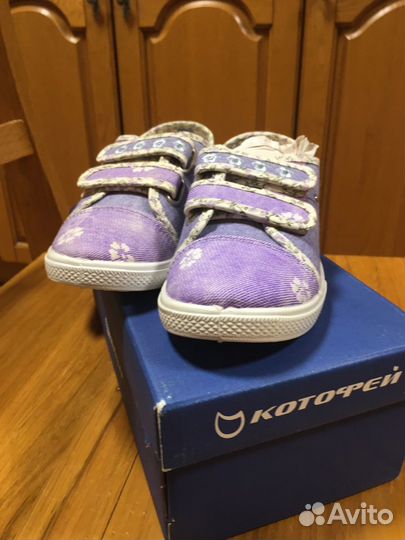 Туфли текстильные для девочки Котофей