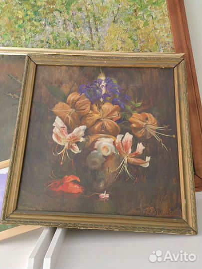 Картина маслом на холсте бу