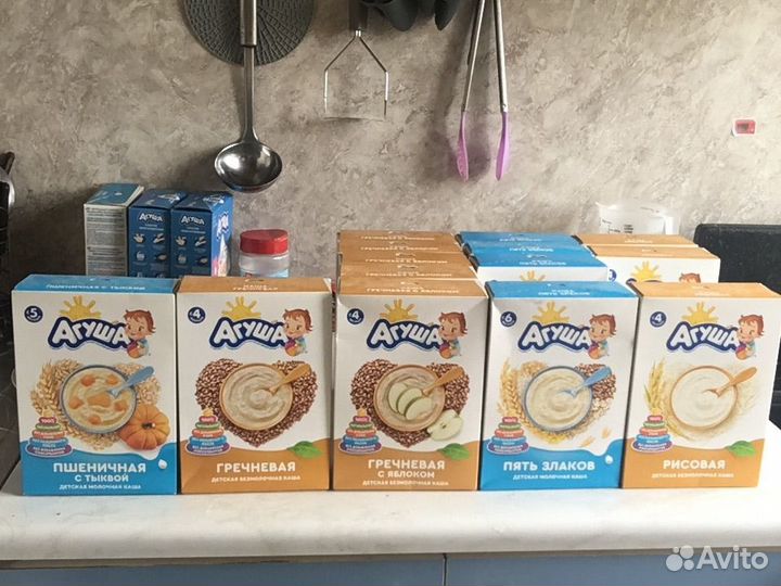 Сухие каши агуша