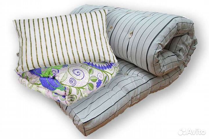 Спальный комплект для рабочих (матрац,подушка,одея