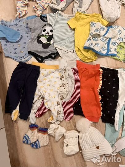 Пакет детских вещей для мальчика 62 68