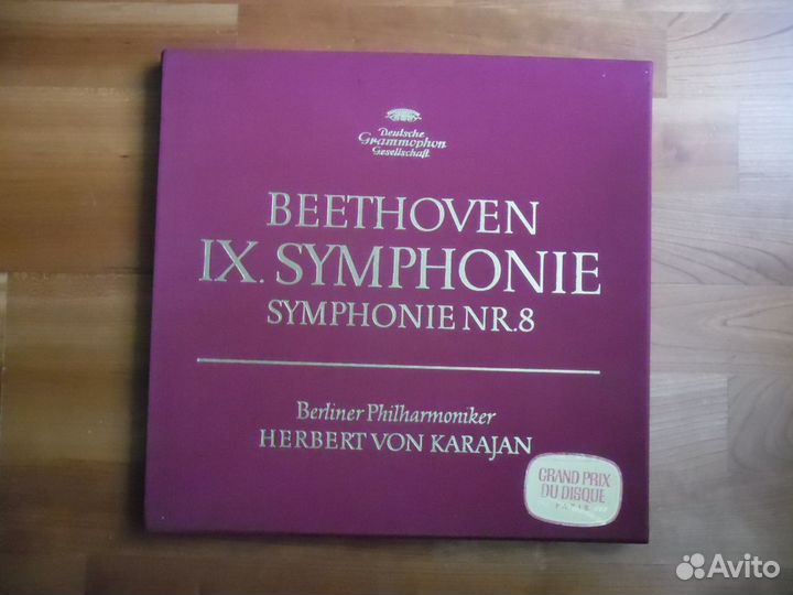 Beethoven Symphony No9+ 8 1964 2 LP Box Set, VON K