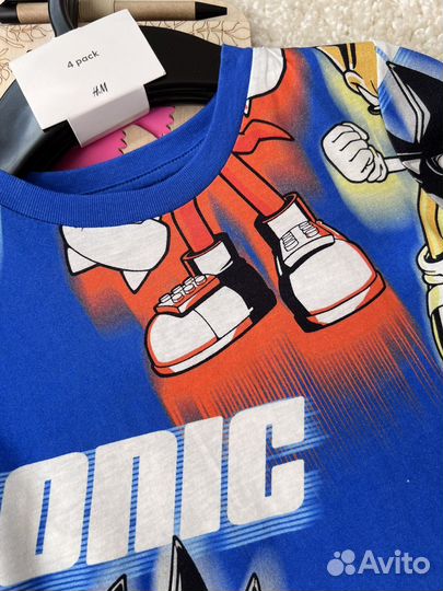 Футболки Sonic набор hm 92 98/104 122/128 134/140