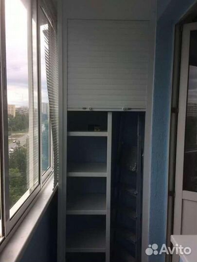 Шкаф с рольставнями на балкон на заказ с доставкой