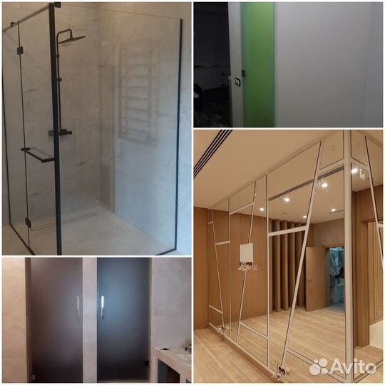 Установка душевых кабин из стекла