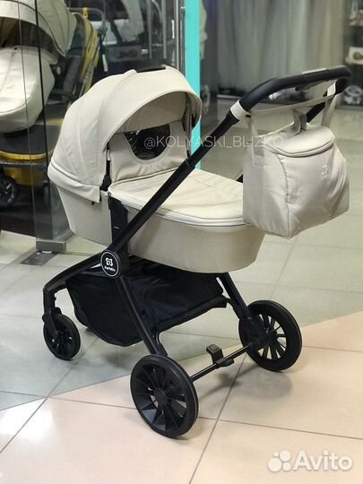 Коляска 3 в 1 baby shell бежевый