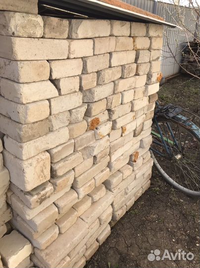 Кирпич облицовочный бу белый