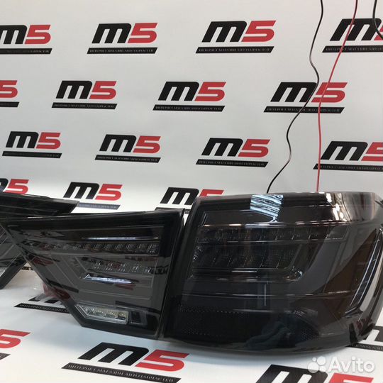 Задние фонари Веста стиль Ауди черные