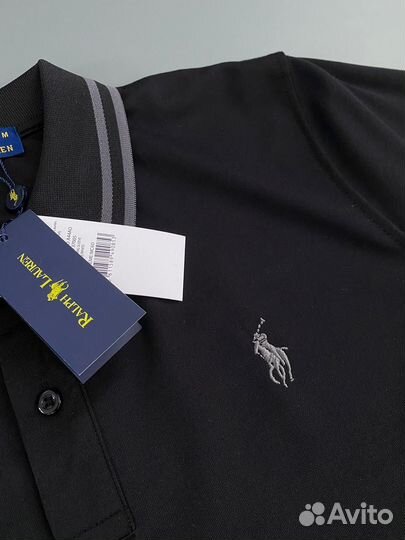 Поло polo ralph lauren черное