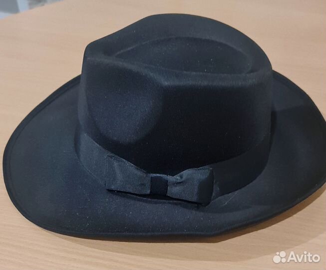 Шляпа черная мужская