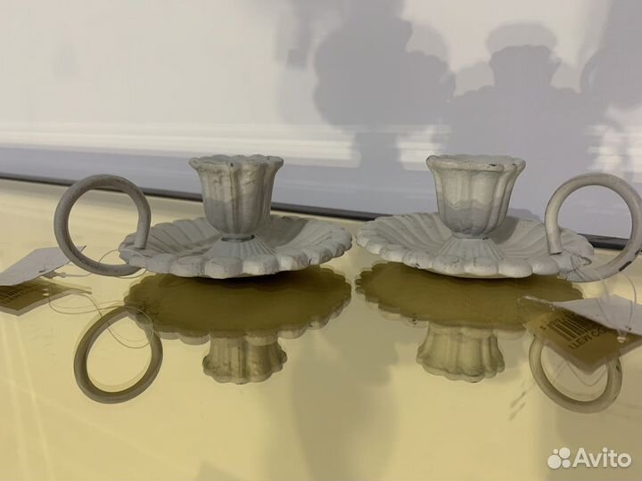 Чугунный подсвечник набор 2 шт