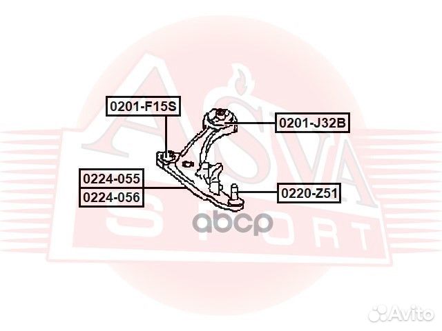 Опора шаровая нижнего рычага перед прав/лев