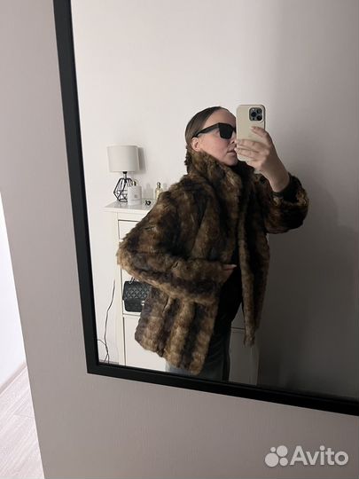 Короткая шуба из натурального меха 48-50
