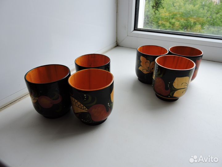 Набор хохломы 6 предметов