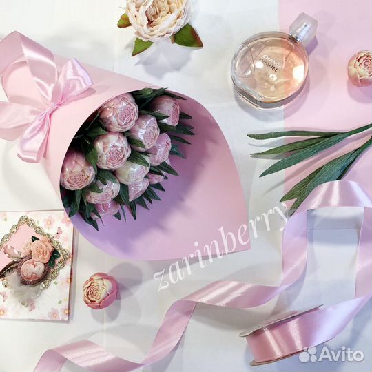 Шоколадные пионы