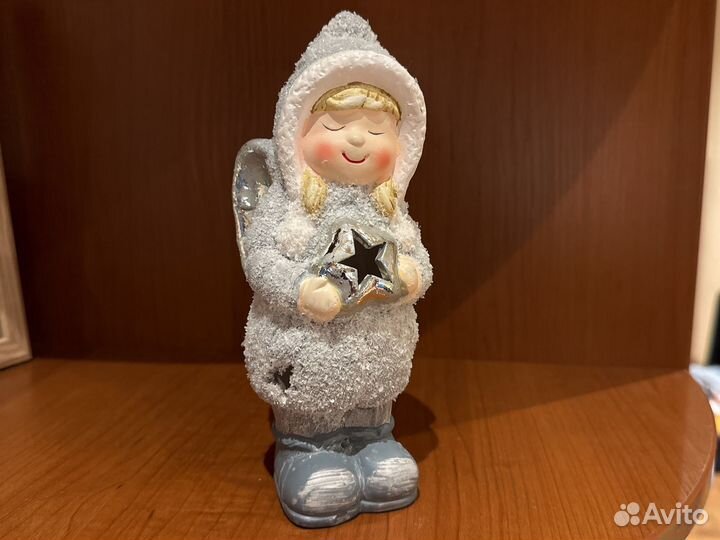Новогодняя керамическая фигурка ангел