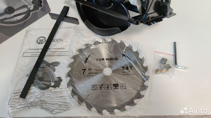 Циркулярная пила 1,5кВт, 65мм пропил