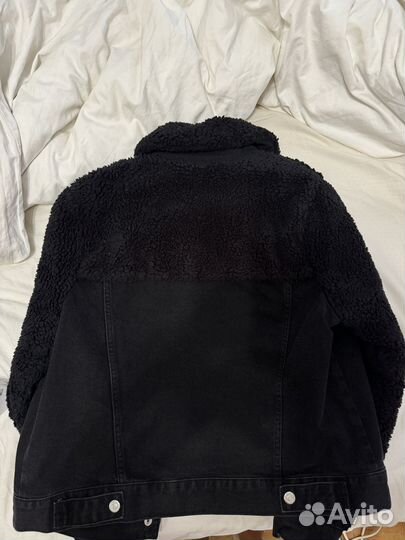 Джинсовая куртка с мехом