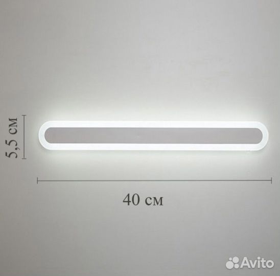 Светильник настенный/потолочный светодиодный