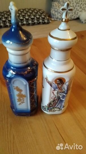 Сосуды для святой воды и стеклянная крышка