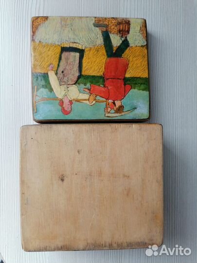 Шкатулка деревянная СССР