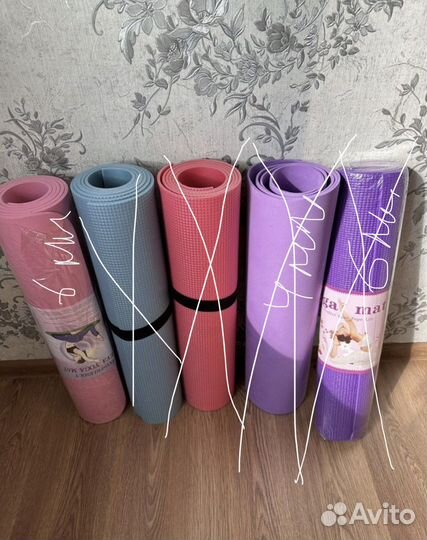 Коврик пенка новый для йоги и фитнеса