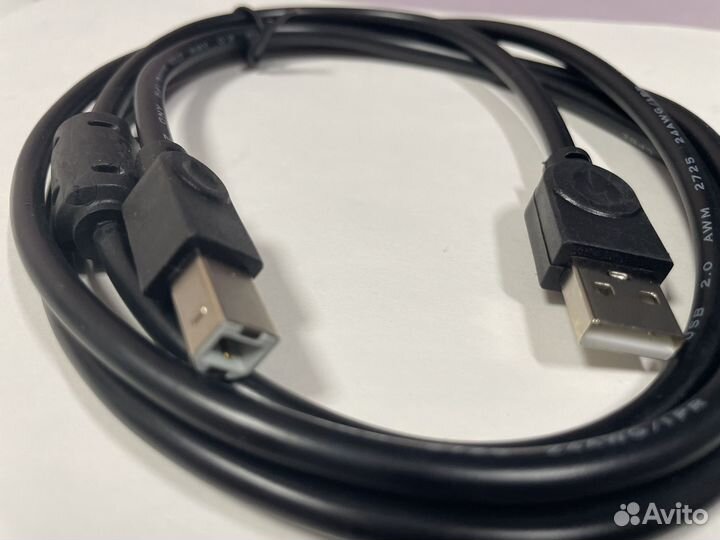 Кабель USB2.0 AM/BM черный