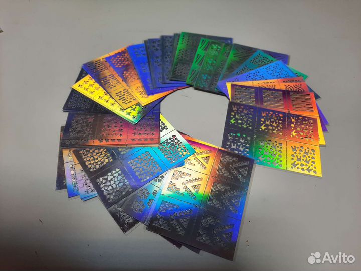 Трафареты для ногтей(набор 60шт)