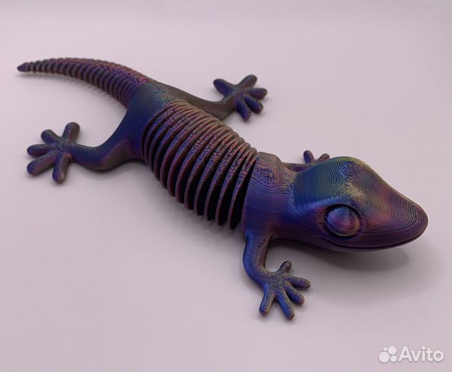 Детская подвижная игрушка Геккон 17 см