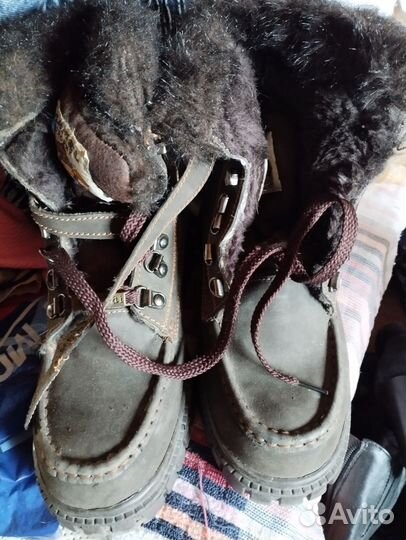 Ботинки детские. Натуральная кожа, мех