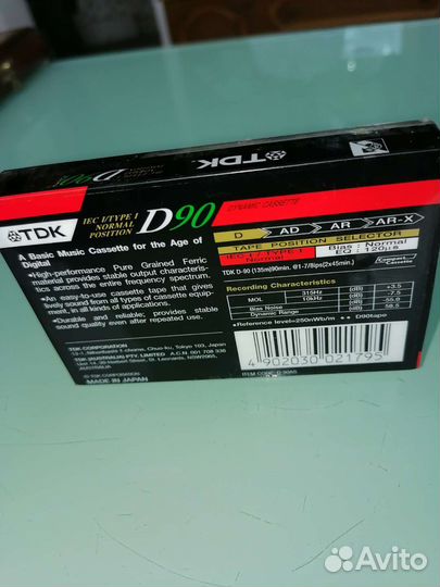 Кассета tdk d90