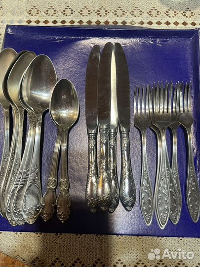 Мельхиор винтаж ложки столовые, вилки, ножи СССР
