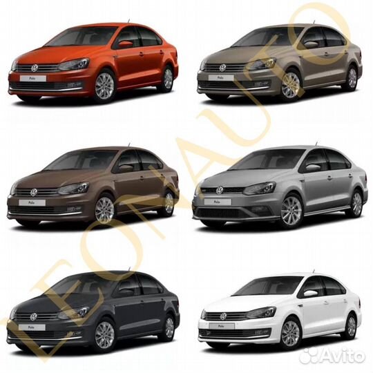 Капот все цвета на VW Polo 5 2010-2020