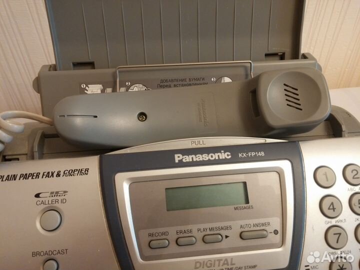 Факс Panasonic KX-fp148ru + термоплёнка (3 шт)